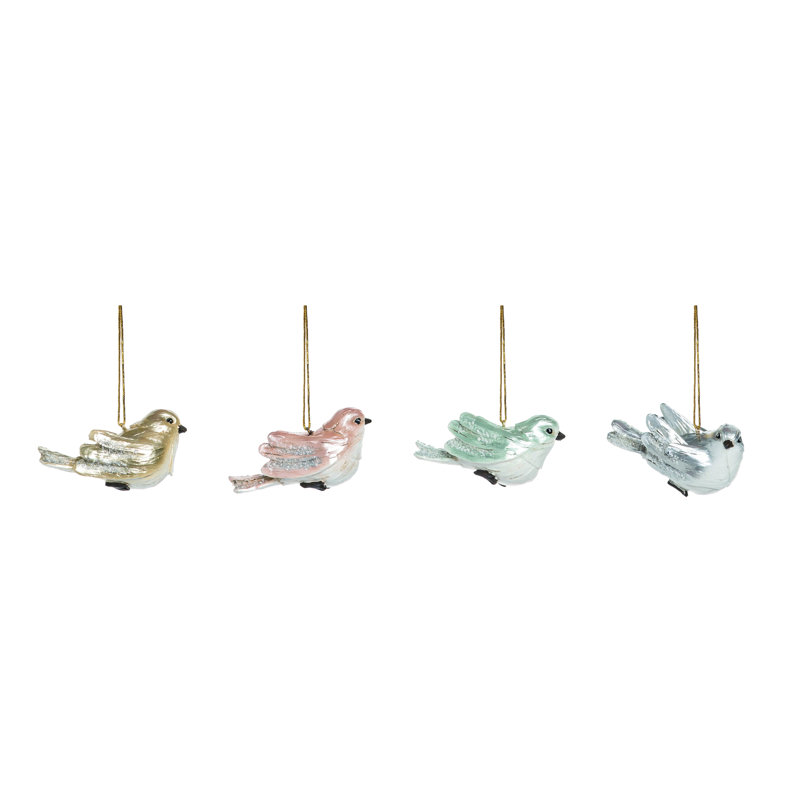 decorative resin christmas bird figurine